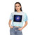 Galactic Embrace - Women's Tie-Dye Crop Tee