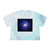 Galactic Embrace - Women's Tie-Dye Crop Tee