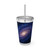 Galactic Embrace - Sunsplash Tumbler with Straw, 16oz