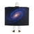 Galactic Embrace - Hooded Sherpa Fleece Blanket
