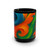 Whimsical Brushstrokes - Black Mug, 15oz