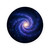 Galactic Embrace - Round Stickers, Indoor\Outdoor