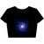 Galactic Embrace - Women’s Poly-Cotton Crop Tee