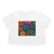 Microbial Cosmos - Women's Flowy Cropped Tee