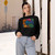 Microbial Cosmos - Women's Cropped Fleece Pullover