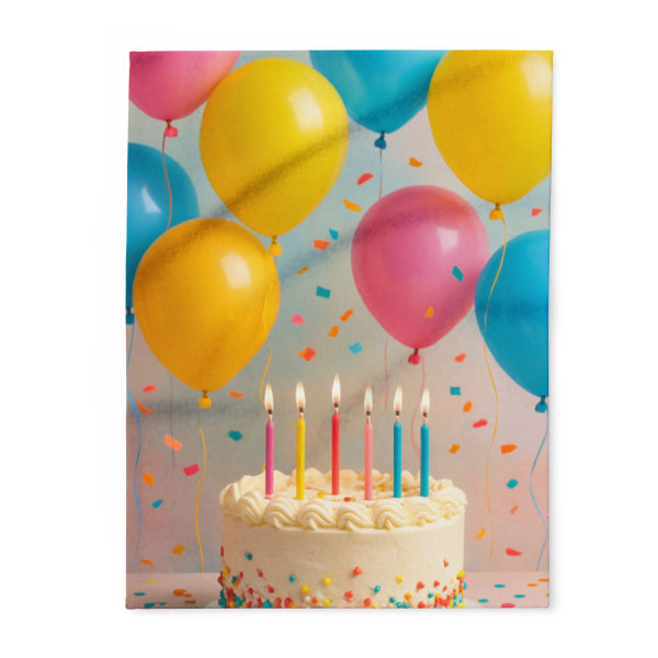 Joyful Birthday Bash - Arctic Fleece Blanket