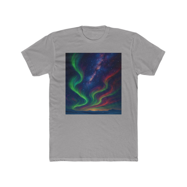 The Dance of the Auroras - Unisex Cotton Crew Tee