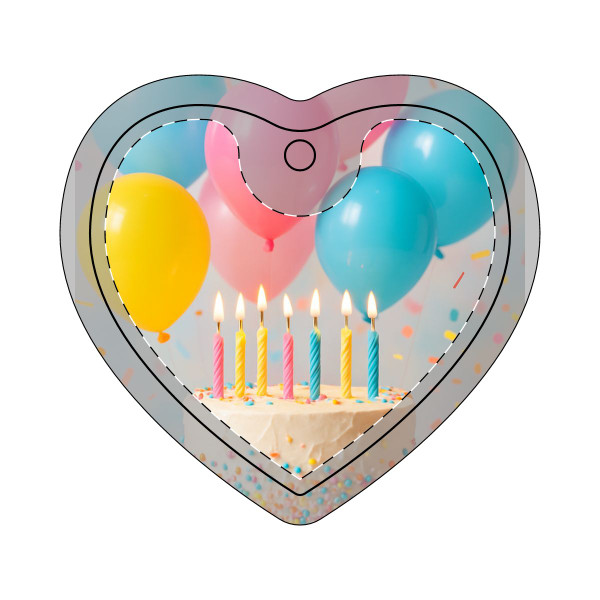 Joyful Birthday Bash - Ceramic Ornaments, 1-Side Print