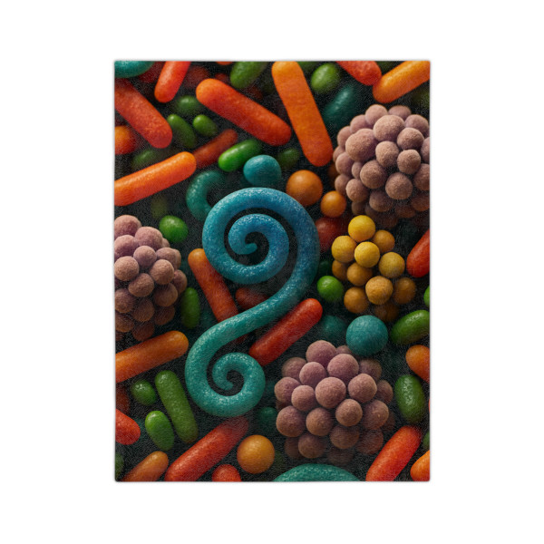 Microbial Cosmos - Velveteen Microfiber Blanket