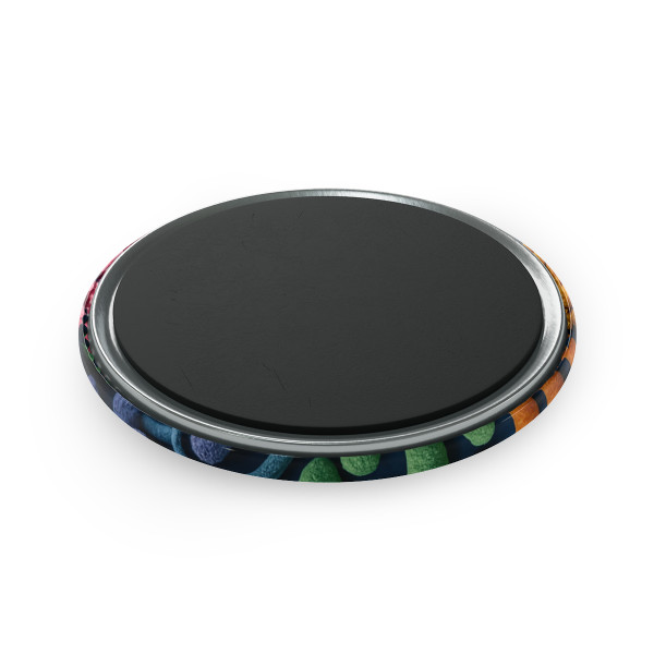 Microbial Cosmos - Button Magnet, Round (1 & 10 pcs)
