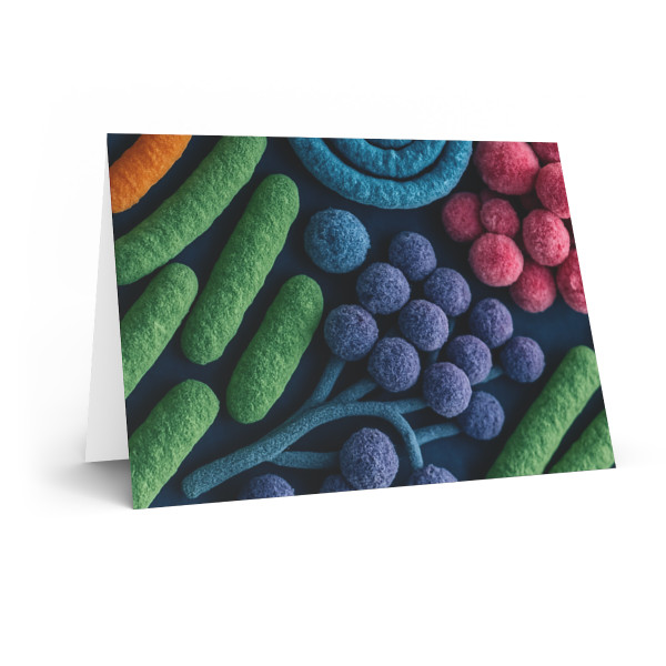Microbial Cosmos - Greeting Cards