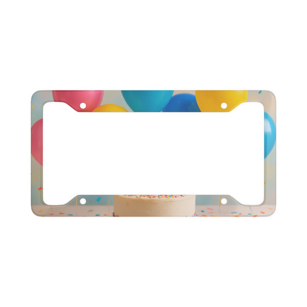 Joyful Birthday Bash - License Plate Frame