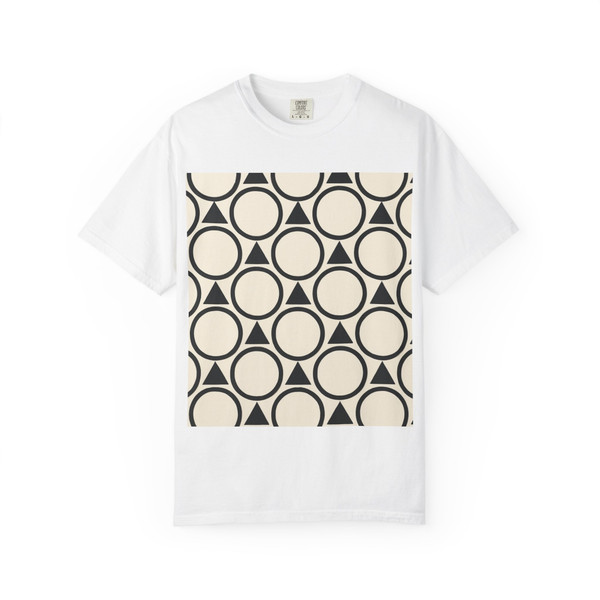 Geometric Symphony - Unisex Garment-Dyed T-shirt
