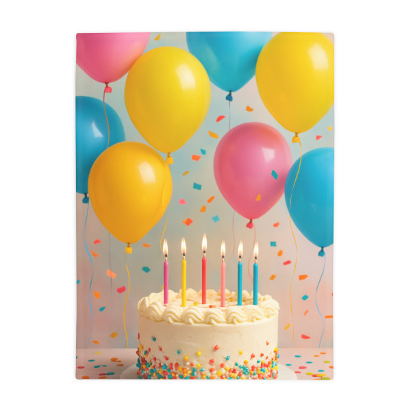 Joyful Birthday Bash - Plush Fleece Blanket