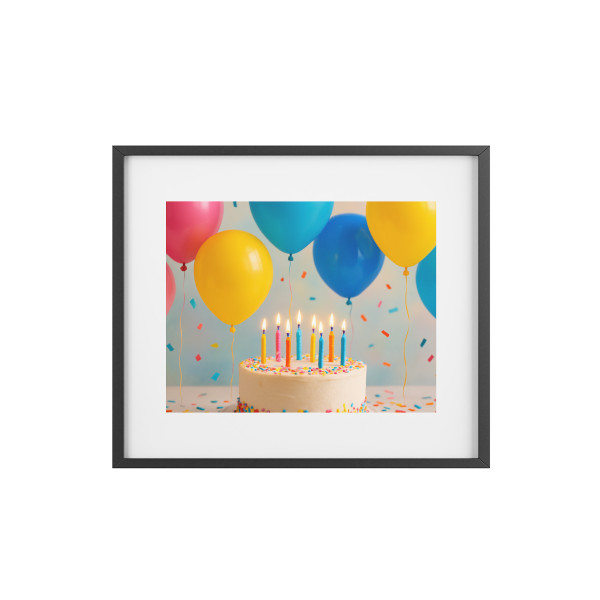 Joyful Birthday Bash - Framed Posters, Matte