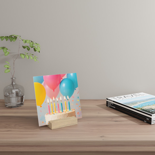 Joyful Birthday Bash - Gallery Board with Stand