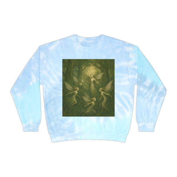 Ethereal Forest Spirits - Unisex Tie-Dye Sweatshirt Ethereal Forest Spirits - Unisex Tie-Dye Sweatshirt