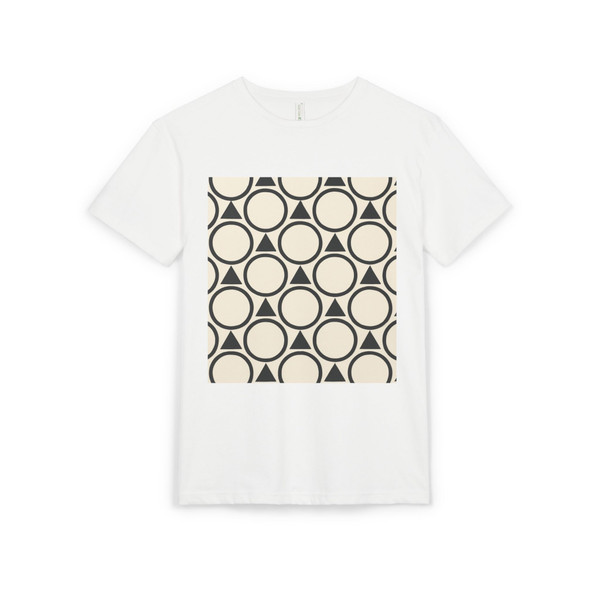 Geometric Symphony - Unisex Sueded T-Shirt