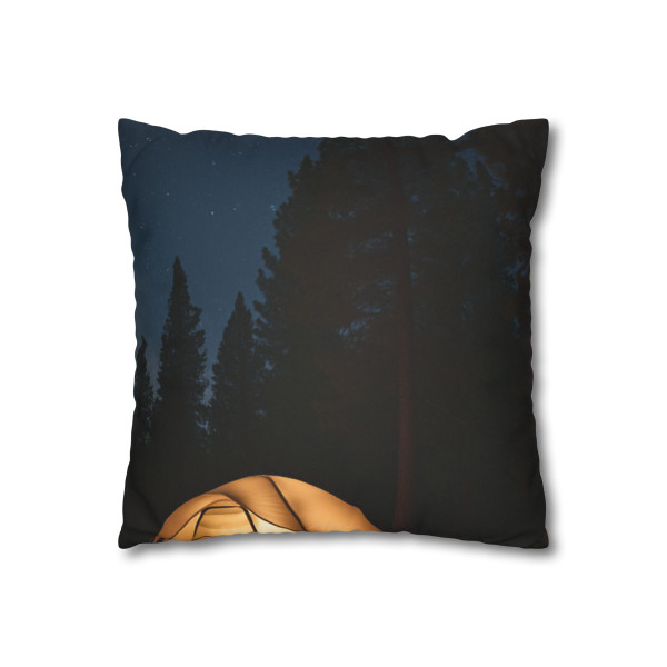 Whispers of the Wilderness - Faux Suede Square Pillowcase