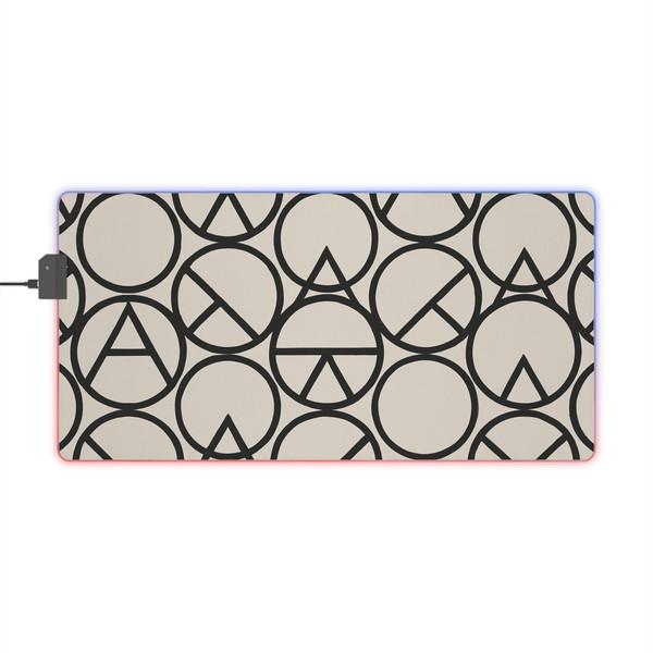 Geometric Symphony - LED Gaming Mouse Pad