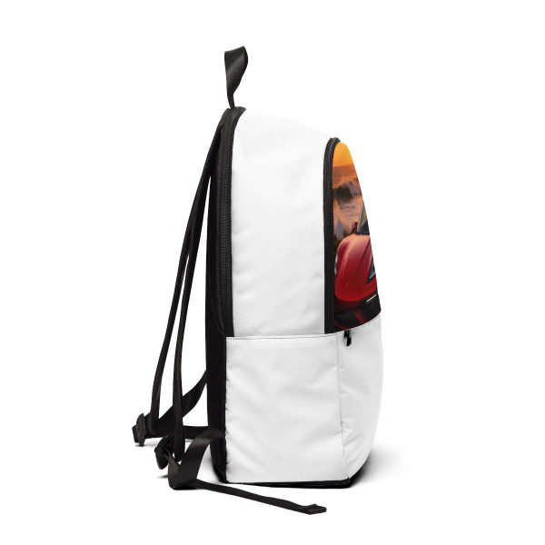 Speed and Elegance - Unisex Fabric Backpack