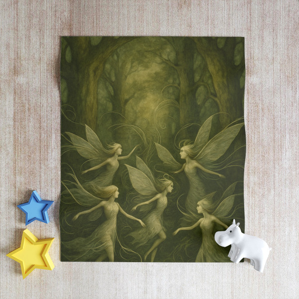 Ethereal Forest Spirits - Throw Blanket