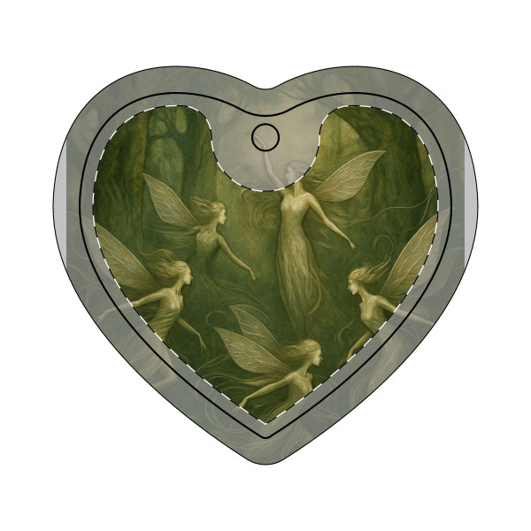 Ethereal Forest Spirits - Ceramic Ornaments, 1-Side Print