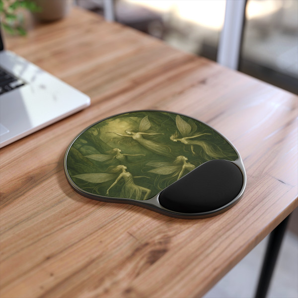 Ethereal Forest Spirits - Mouse Pad With Wrist Rest