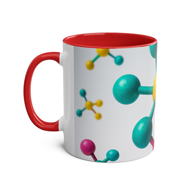 Molecular Harmony - Two-Tone Coffee Mugs, 11oz