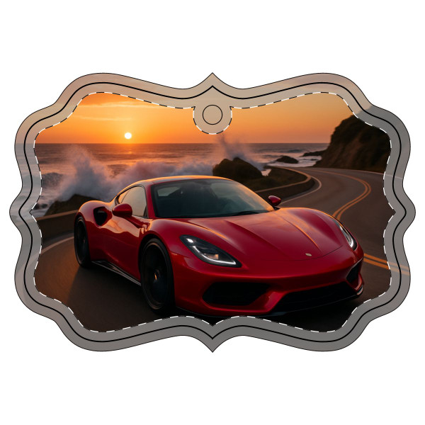 Speed and Elegance - Acrylic Ornament (Multi-depth)