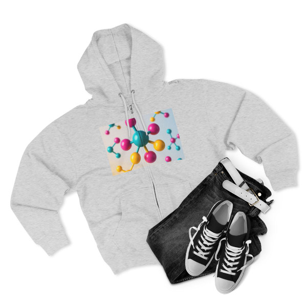 Molecular Harmony - Unisex Zip Hoodie Molecular Harmony - Unisex Zip Hoodie
