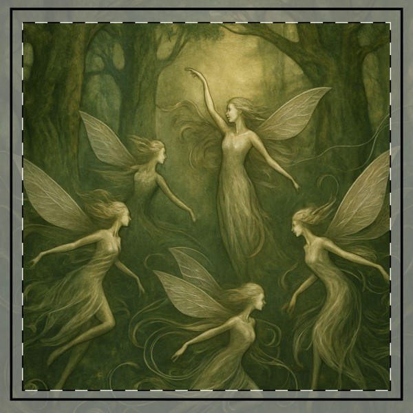 Ethereal Forest Spirits - Throw Pillow