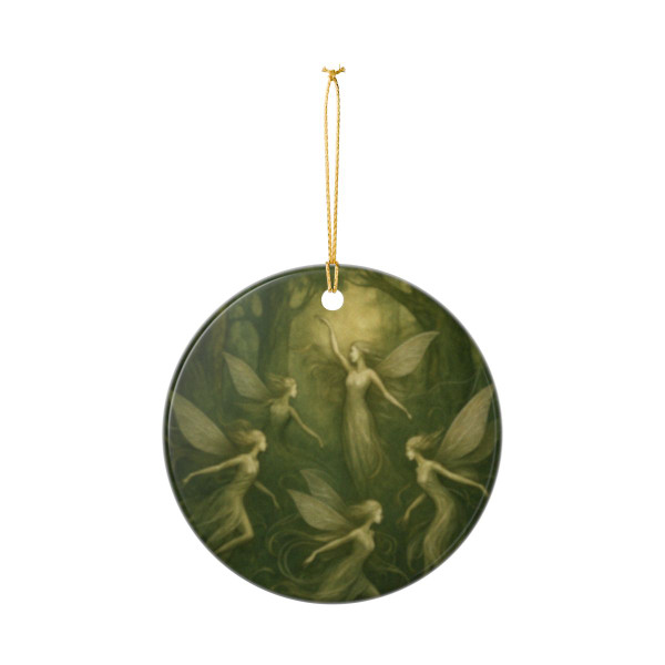 Ethereal Forest Spirits - Ceramic Ornaments (2-Side Print)