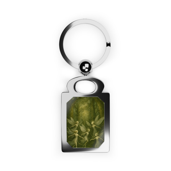 Ethereal Forest Spirits - Rectangle Photo Keyring