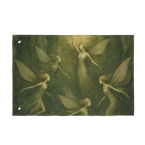 Ethereal Forest Spirits - Double Sided Flag
