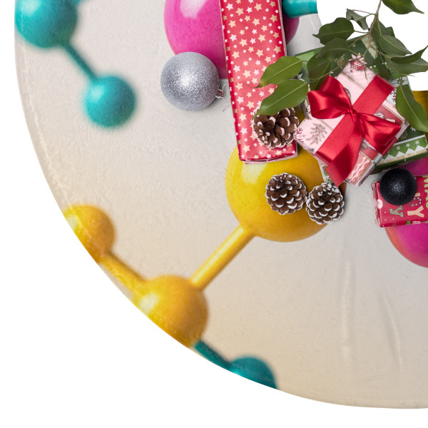 Molecular Harmony - Christmas Tree Skirts