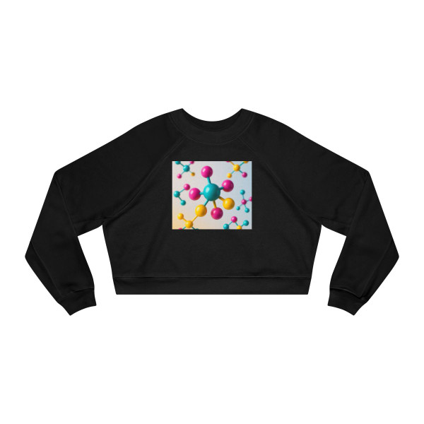 Molecular Harmony - Women's Cropped Fleece Pullover