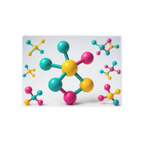 Molecular Harmony - Holiday Cards (One-sided print)