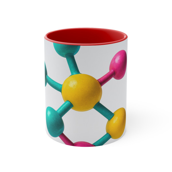 Molecular Harmony - Colorful Accent Mugs, 11oz