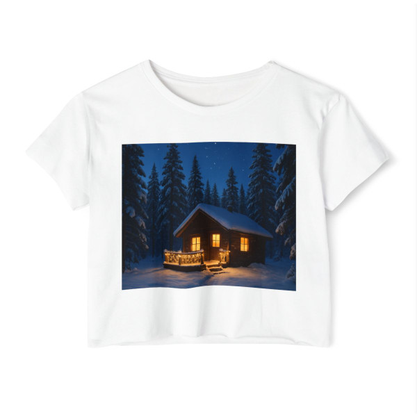 Joyful Winter Wonderland - Women's Festival Crop Top