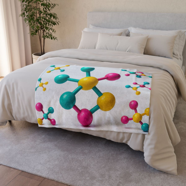 Molecular Harmony - Soft Polyester Blanket
