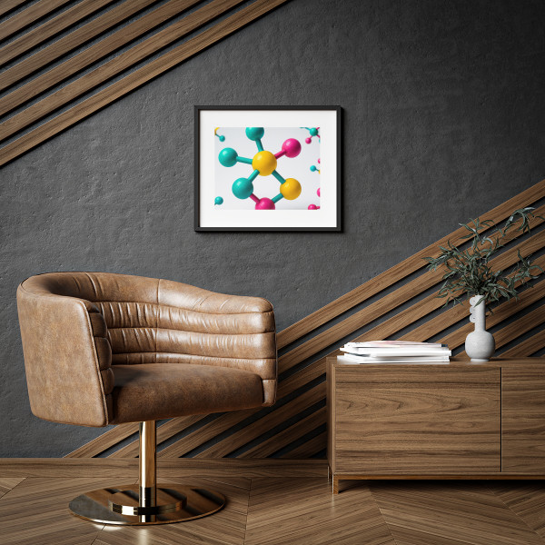 Molecular Harmony - Framed Posters, Matte