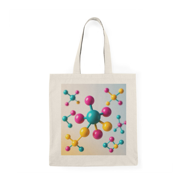 Molecular Harmony - Natural Tote Bag