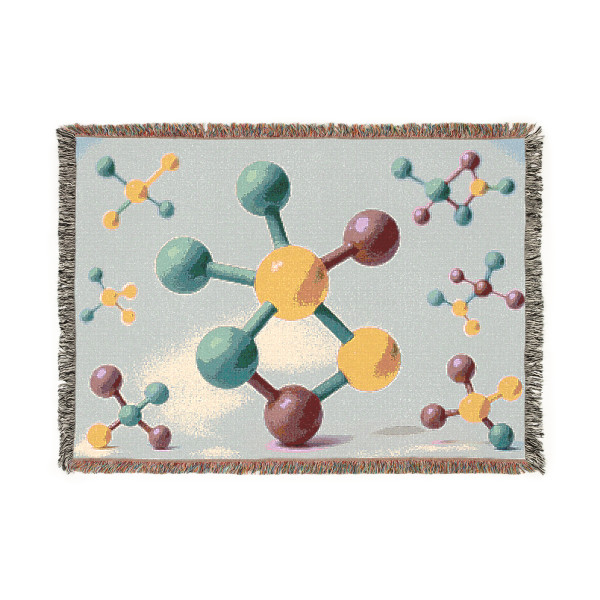 Molecular Harmony - Woven Blanket
