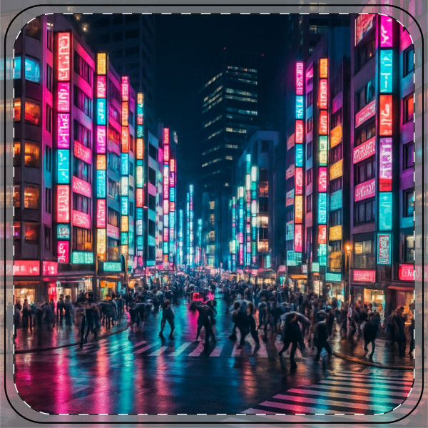 Tokyo Neon Streets - Coaster
