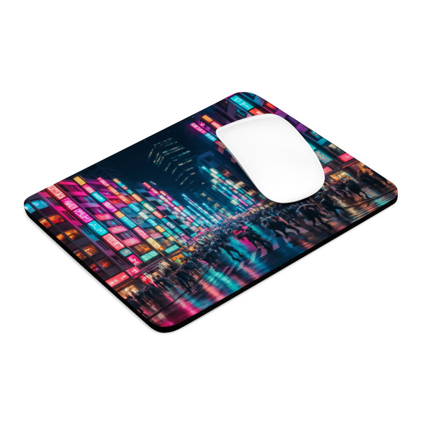 Tokyo Neon Streets - Mouse Pad 