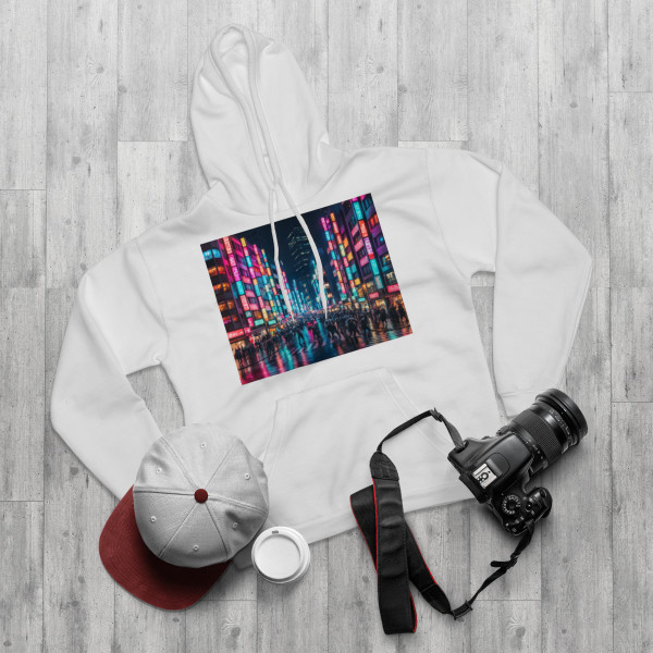Tokyo Neon Streets - Unisex Pullover Hoodie