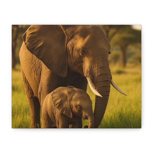 Dramatic Elephant Guardian - Matte Canvas, Stretched, 1.25"