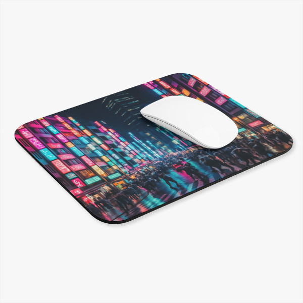 Tokyo Neon Streets - Mouse Pad (Rectangle)