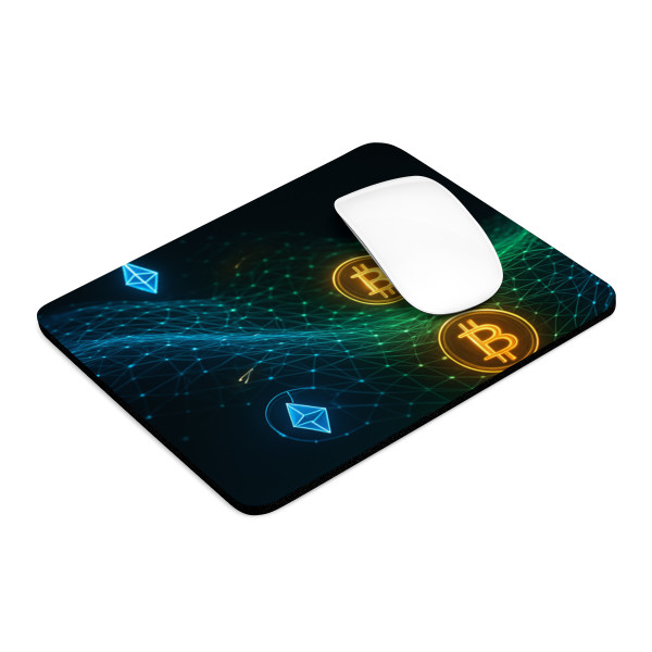 Digital Currency Wave - Mouse Pad 